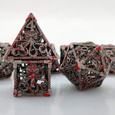 Cthulhu’s Gaze Copper Hollow Dice Set – Bloodstain, Antique Gold & Aged Red Copper
